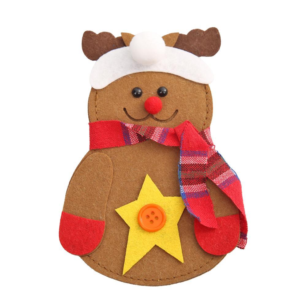 

Cartoon Christmas Knife Fork Bag Dinner Table Cutlery Holder Xmas Decor (B), 501 Original