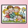 >SALE<Cross Stitch Kits Cotton Cross Stitch for Adults Kids (Happy Family)