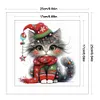 Christmas Kitten-18CT Stamped Cross Stitch 25*25cm/9.84*9.84in tapestrymarket