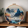 Misty Mountain Bead Embroidery Kit Pre-Printed Bead Cross stitch tapestrymarket