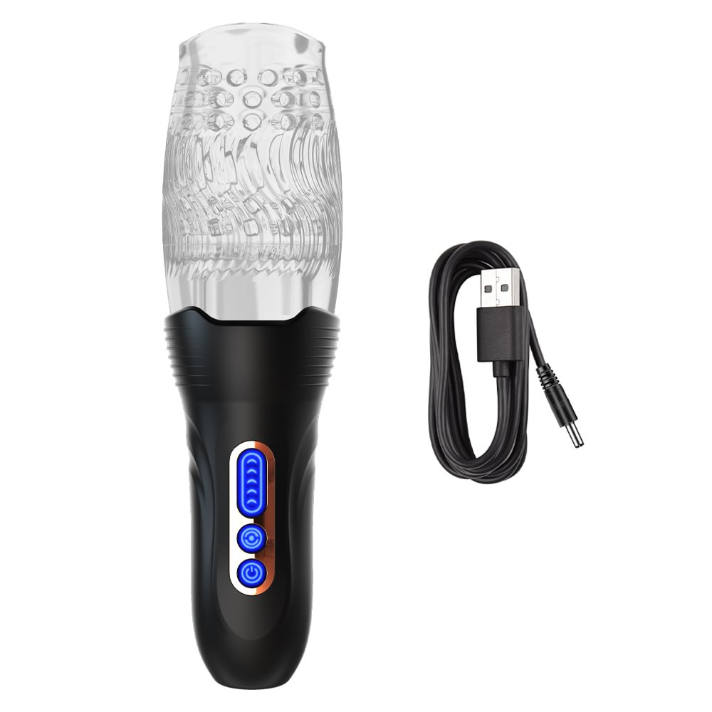 3.0 Version Rose Thrusting Rotating Vibrating Oral Sex Masturbation Cup 
