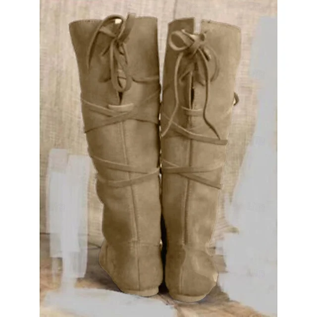 Retro Vintage Medieval Renaissance Shoes Pirate Knight Ritter Men's Women's Unisex Halloween Event / Party Masquerade Shoes Fancy Medieval Boots