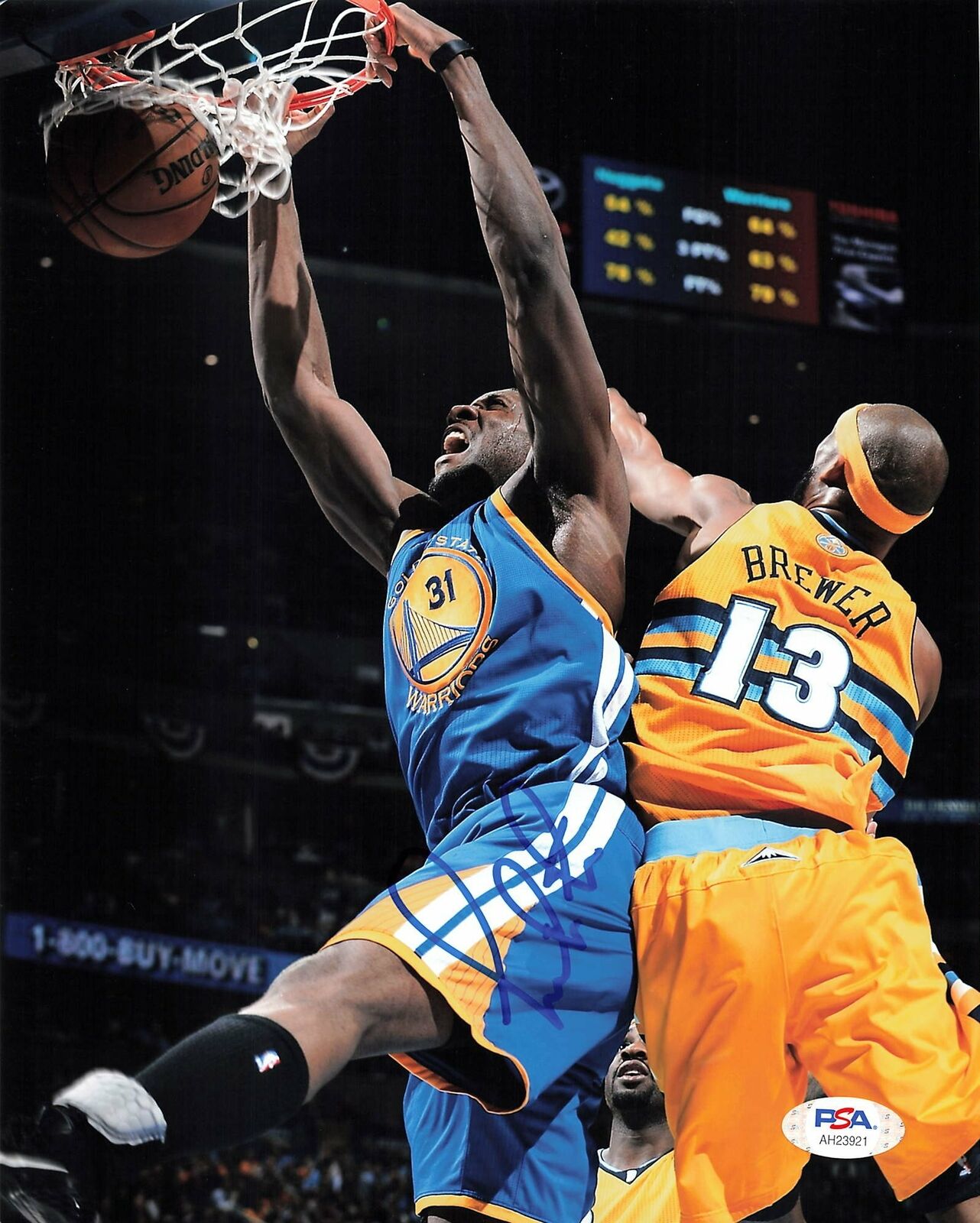 Festus Ezeli signed 8x10 Photo Poster painting PSA/DNA Warriors Autographed