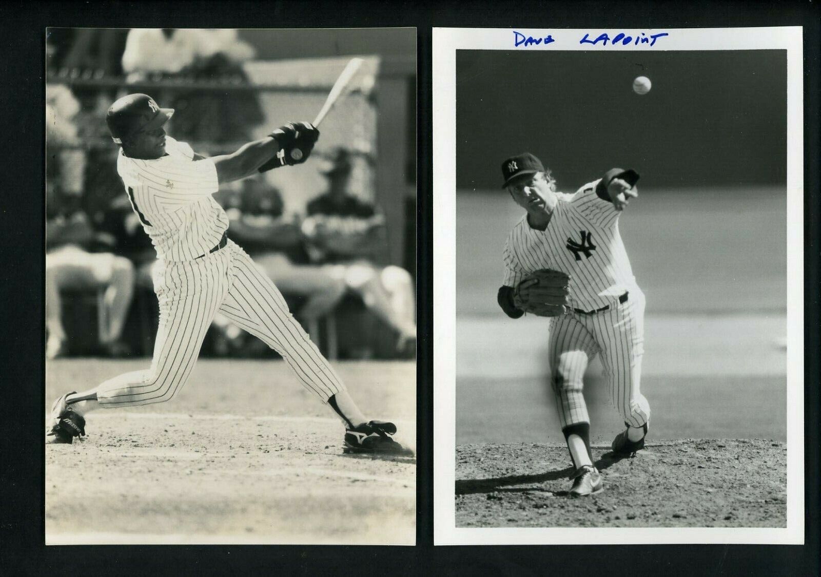 New York Yankees LOT of FIVE 1990 & 1991 Press Original Photo Poster paintings