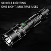 LED Flashlight 5 Modes Rechargeable Flashlight Waterproof Outdoor Portable Torch