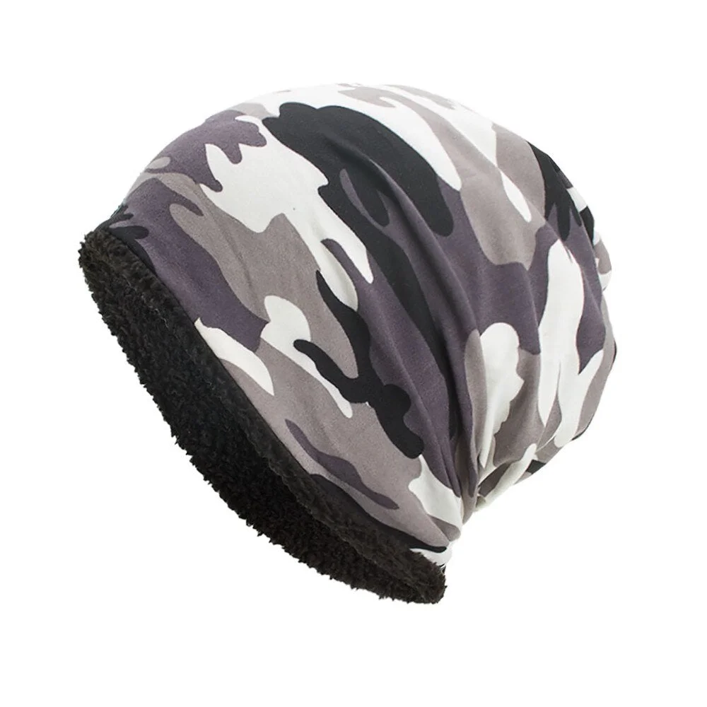 Camouflage Crochet Winter Wool hats Beanies Men Women Hat Warm Breathable Wool Knitted Hat Skull Caps Hat Ski Beanie Cap gorro