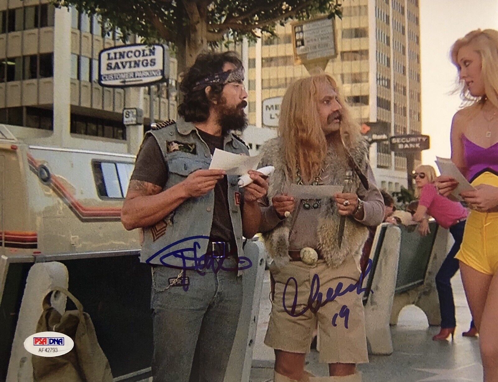 Cheech And Chong Signed 8x10 Photo Poster painting Up In Smoke Marin Chong Stoners Weed Psa/Dna