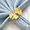 Golden Silver Ginkgo Catering Napkin Ring