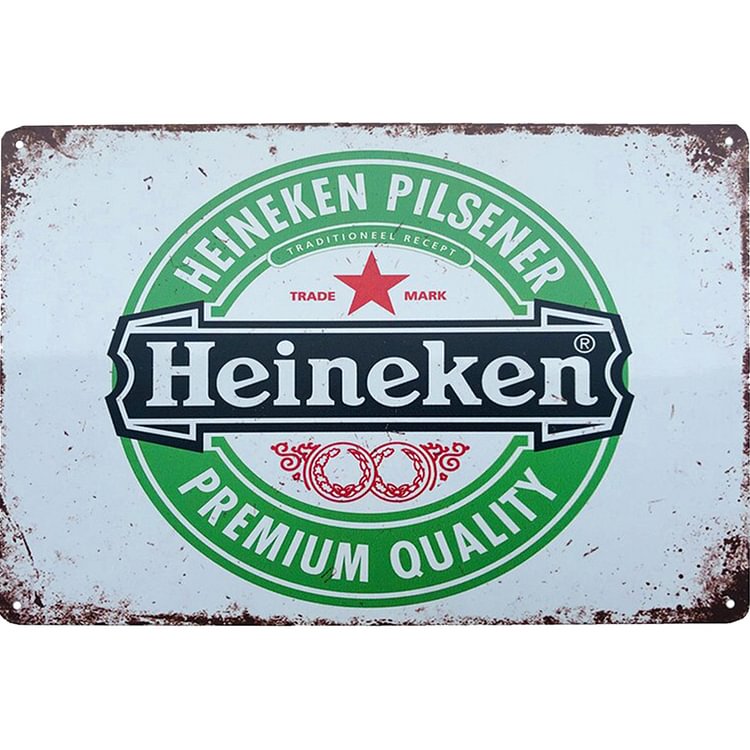 Heineken - Vintage Tin Signs/Wooden Signs - 7.9x11.8in & 11.8x15.7in
