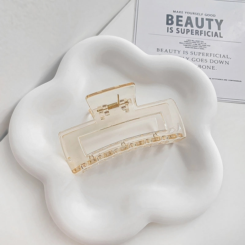 Minimalist Solid Color Arylic Hair Claws