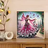 Dancing beauty 5d bricolage diamant art peinture kits foret partiel gem art 30x30cm