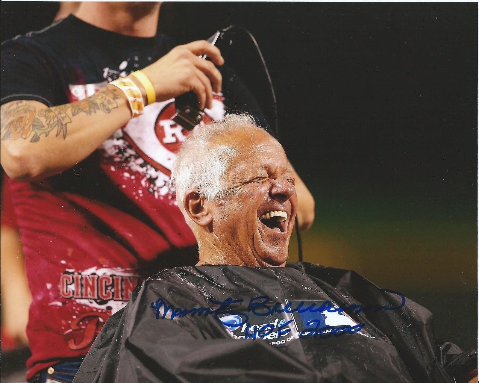 MARTY BRENNAMAN signed CINCINNATI REDS 8x10 Photo Poster painting HOF 2000