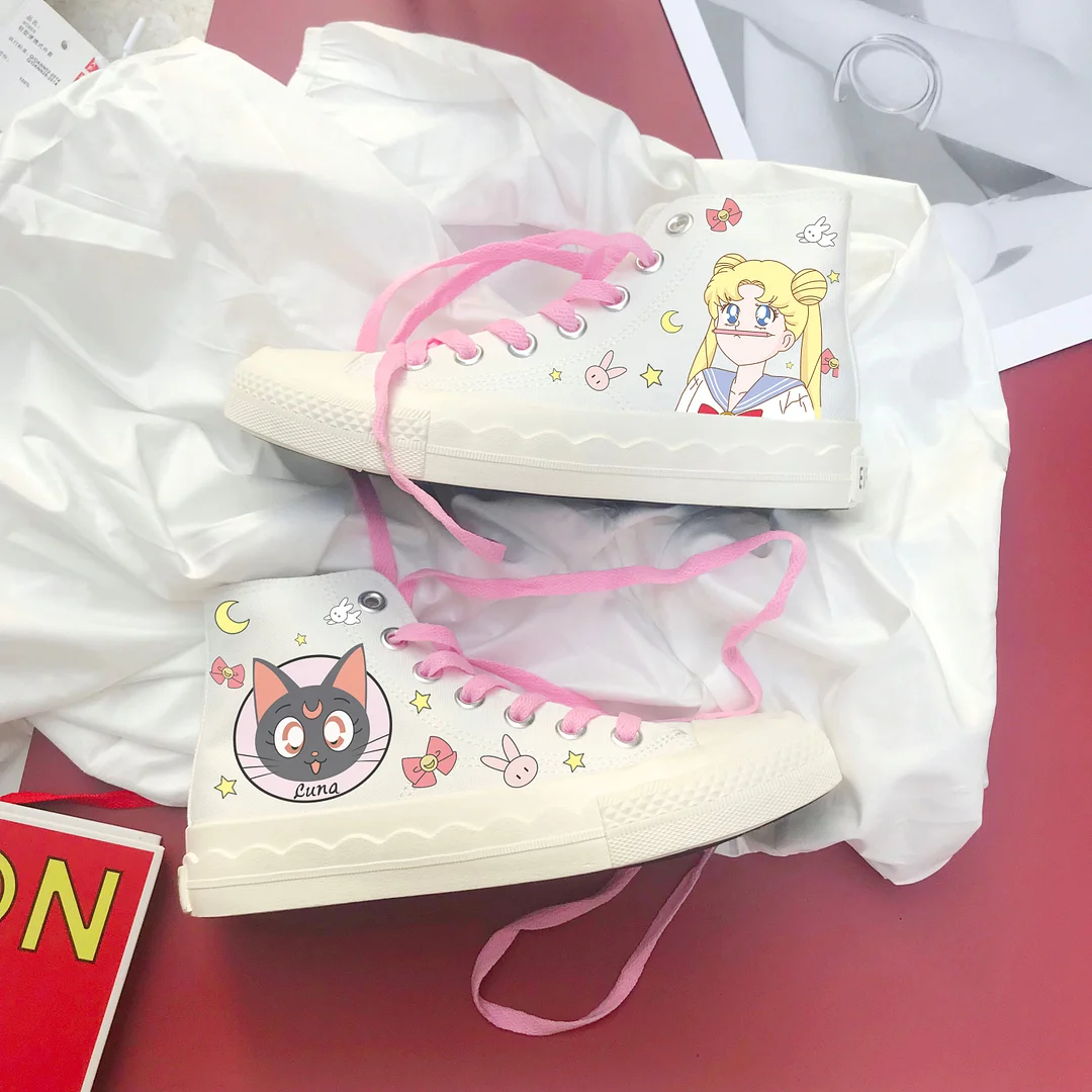 Sailor Moon and Luna Canvas Shoes SP16767