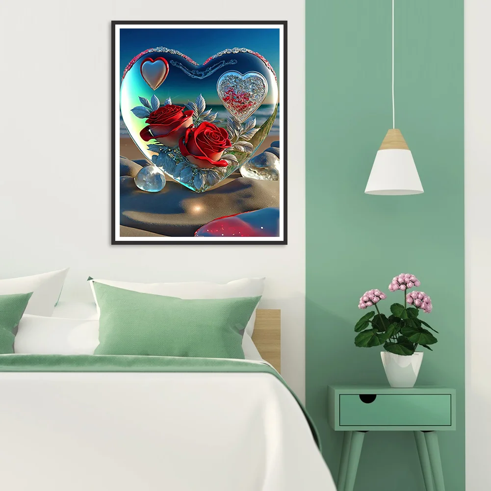 Diamond Painting - Full Round Drill - Beach Love(30*40cm)