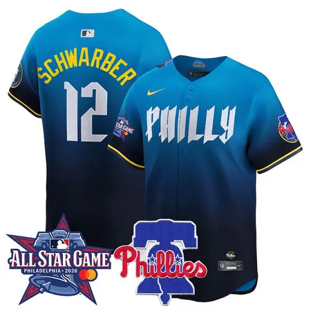 Youth Philadelphia Phillies #12 Kyle Schwarber Blue 2026 MLB All-Star Jersey