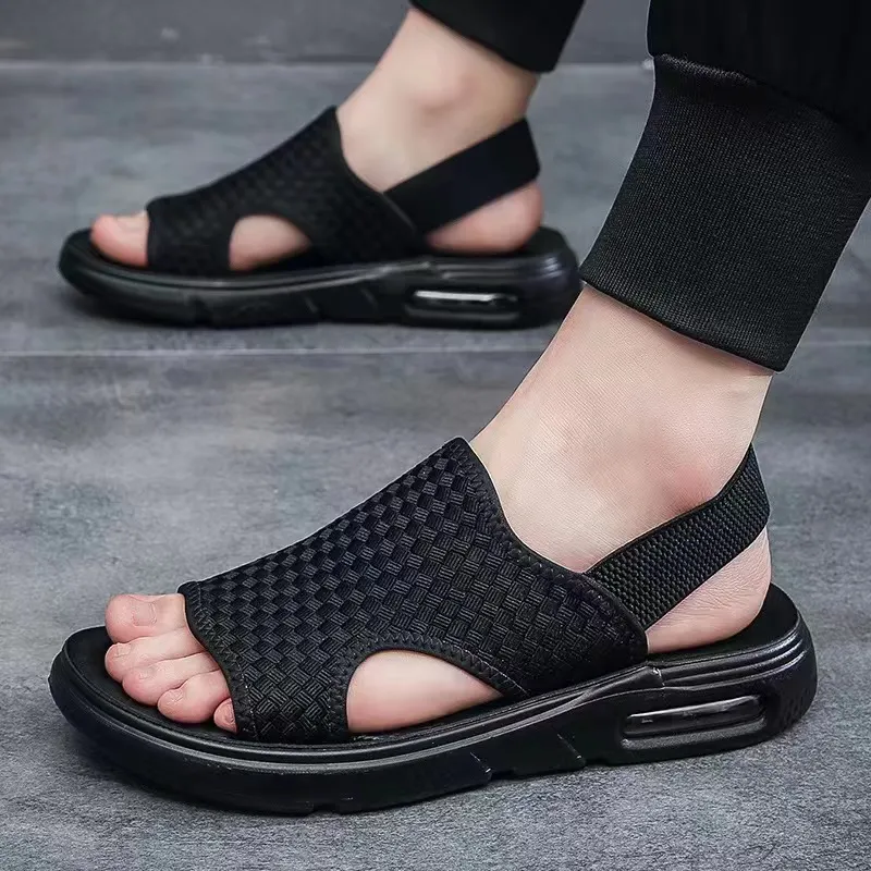 Breakj Breakj Men's 2025 Summer Leisure Sports Beach Outside Wearing Summer Breathable Outdoor Personality Cold Slippers Tide Anti-Slip
