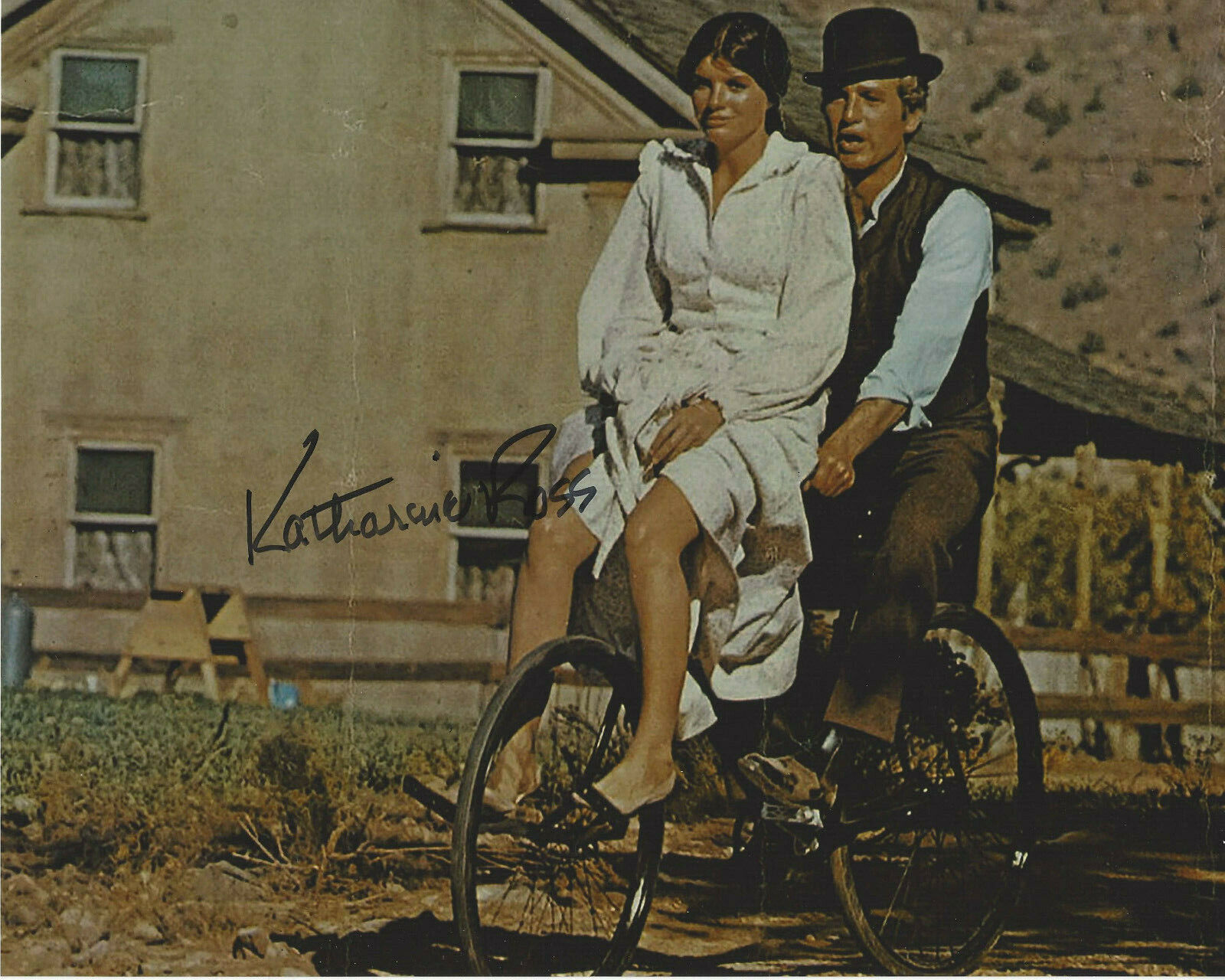 KATHARINE ROSS SIGNED BUTCH CASSIDY AND THE SUNDANCE KID 8x10 MOVIE Photo Poster painting COA