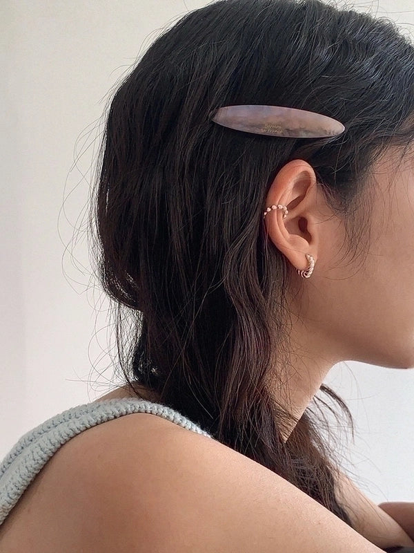 1 Pair Ig Style Minimalist Solid Color Plating Copper Ear Cuffs