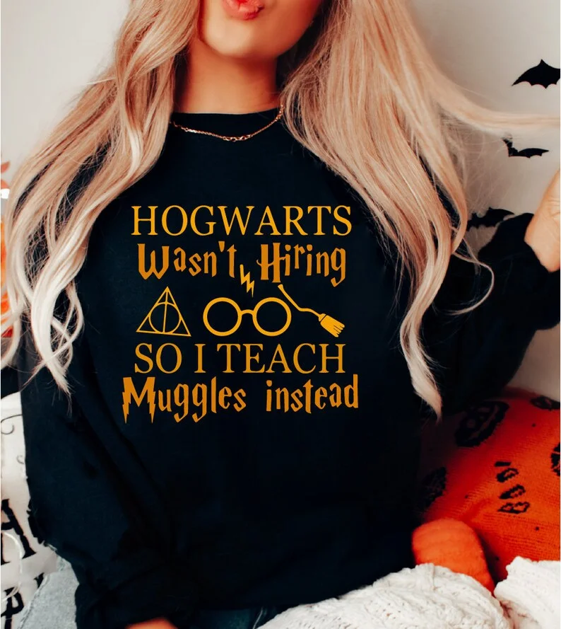 Hogwarts Wasn't Hiring So Teach Muggles Instead Sweatshirt