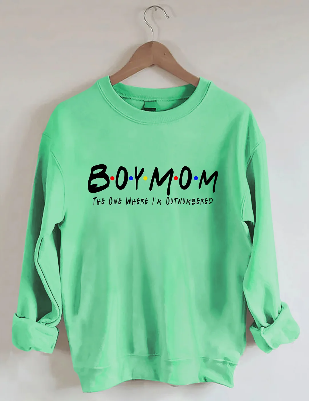 Boy Mom The One Where I'm Outnumbered Sweatshirt