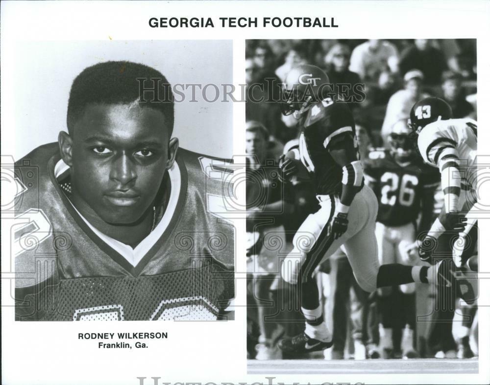 Press Photo Poster painting Rodney Wilkerson Georgia Tech Football - RRQ64999