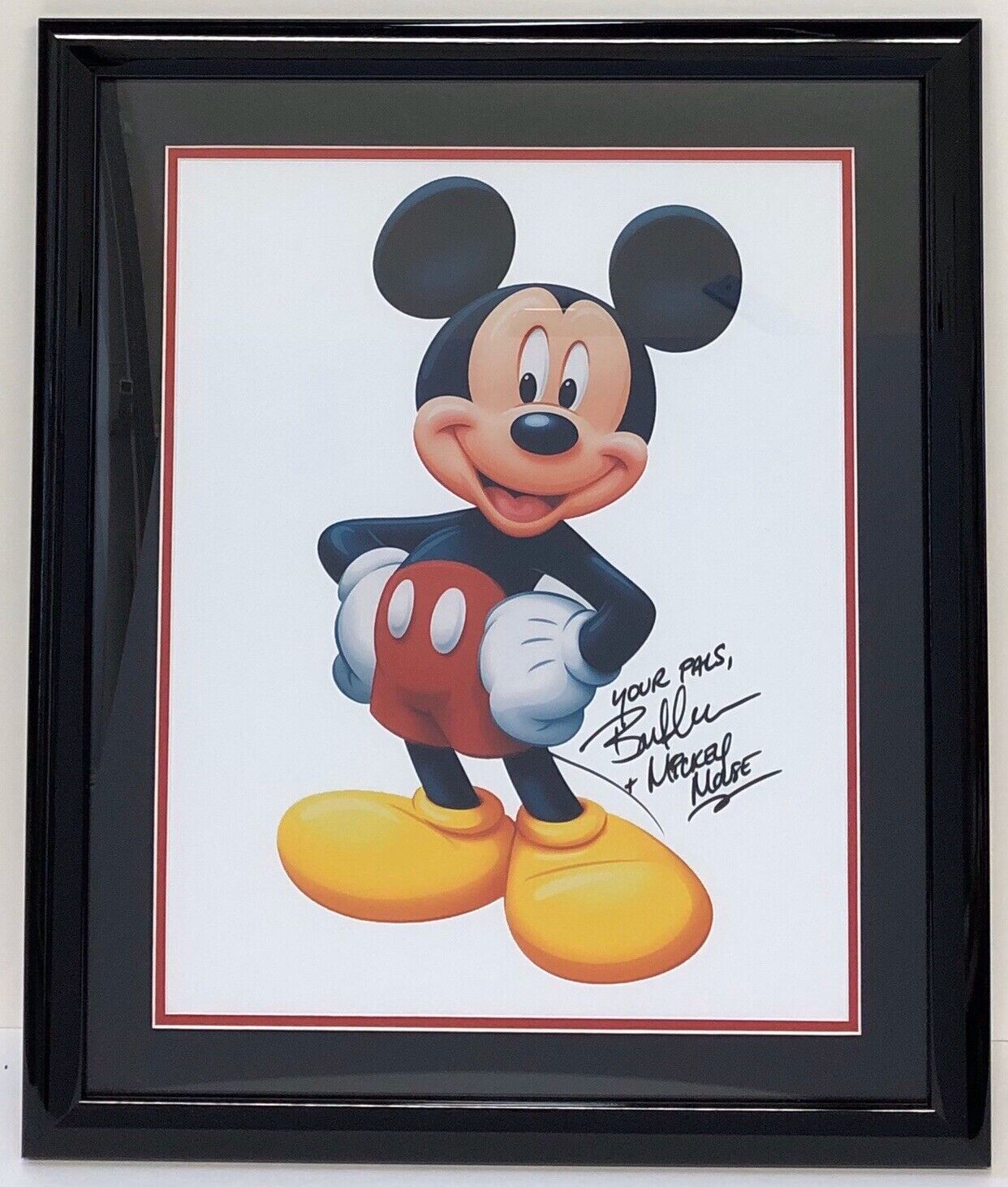 Bret Iwan Voice Of Mickey Mouse signed Autographed Framed Photo Poster painting 15 X 18 DISNEY