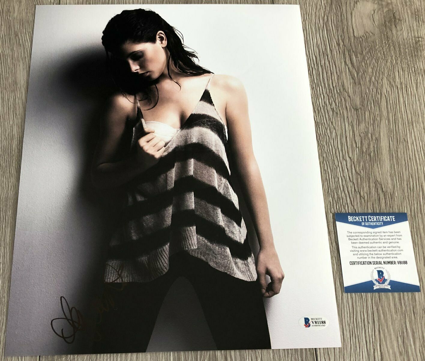 ASHLEY GREENE SIGNED THE TWILIGHT SAGA 11x14 Photo Poster painting w/EXACT PROOF BECKETT BAS COA