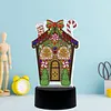 DIY Diamond Painting LED Light Sign-Christmas house