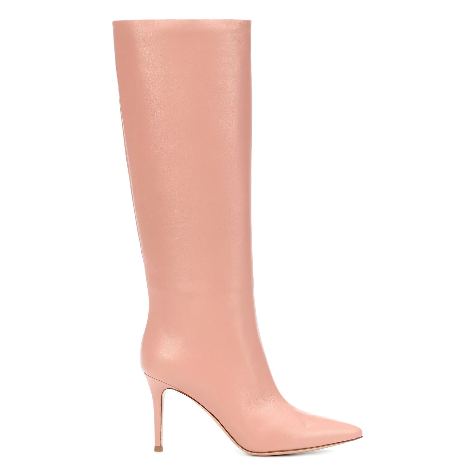 TAAFO Retro Flower Print Stiletto High Thin Heels Knee-High Boots Women Pointed Toe Long Booties Party Dress Shoes 14 15