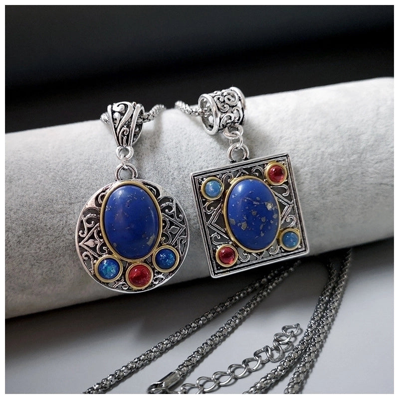 Jewelry Geometric Metal Plating Pendant Necklace