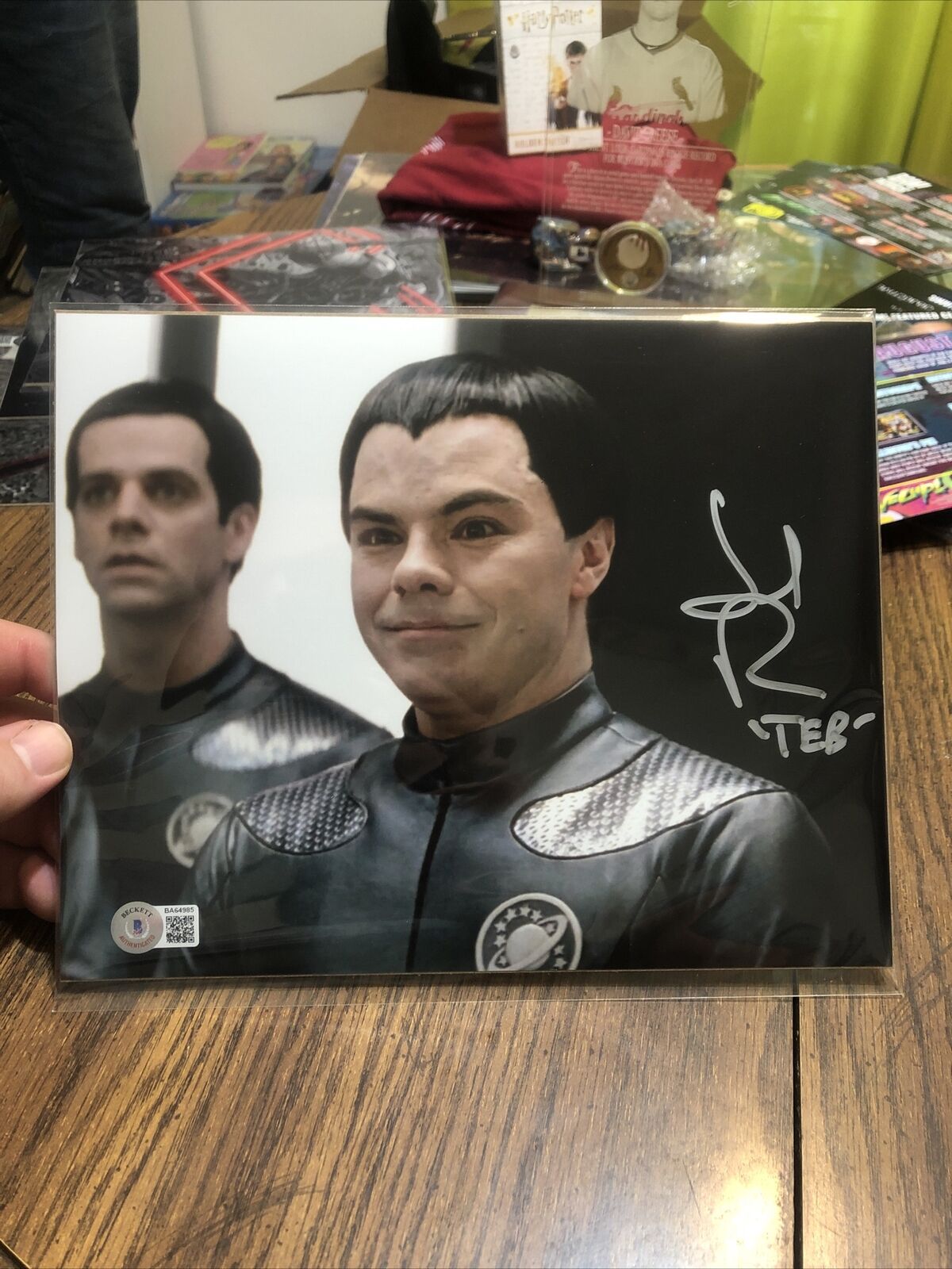 BAM! Geek Box August 2021 Galaxy Quest signed Jed Rees and other items