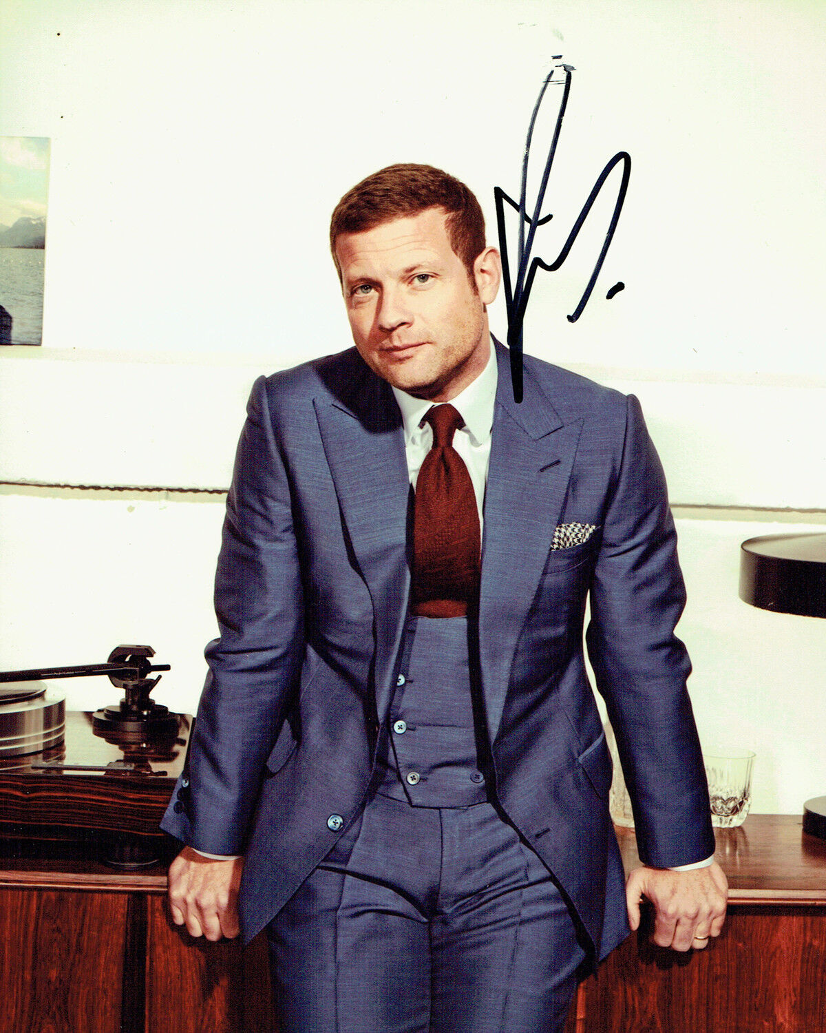 Dermot O'LEARY SIGNED 10x8 Photo Poster painting 1 AFTAL Autograph COA TV X Factor Presenter