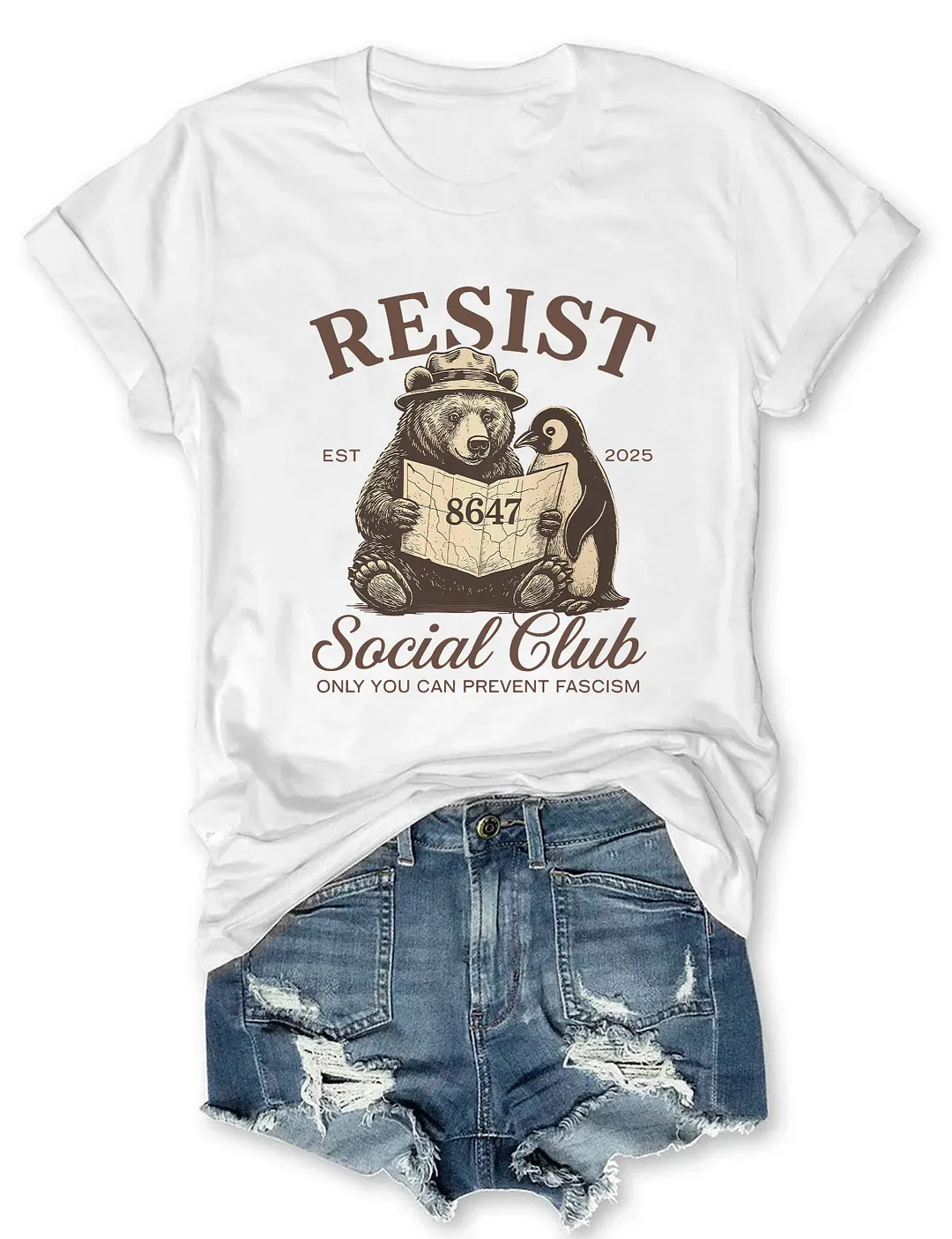 Bears Penguins Resist T-Shirt
