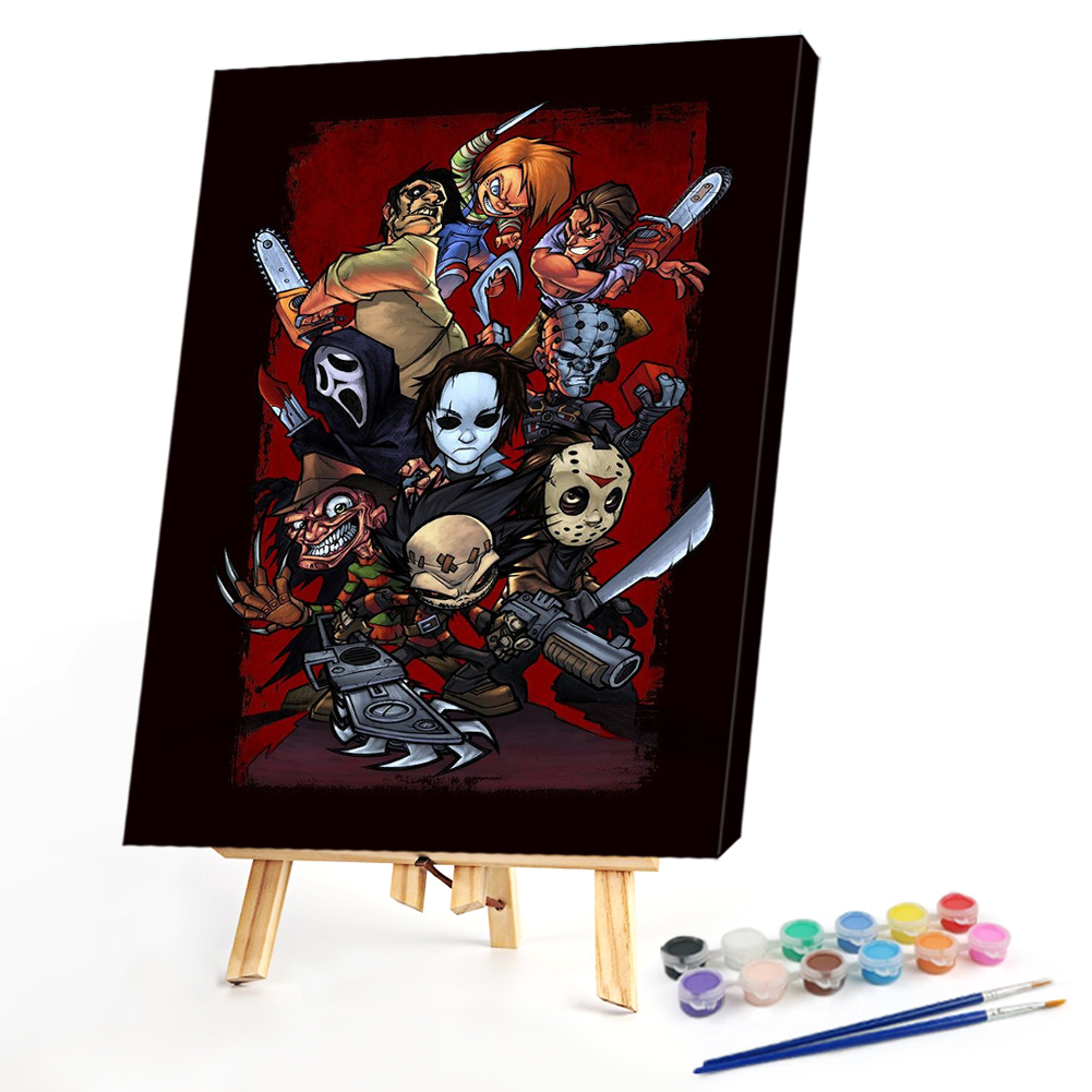 

40*50CM - Paint By Numbers - Horror Anime, 501 Original