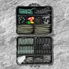277Pcs Carp Fishing Lures Accessories with Storage Box Swivels Bait Hooks Set