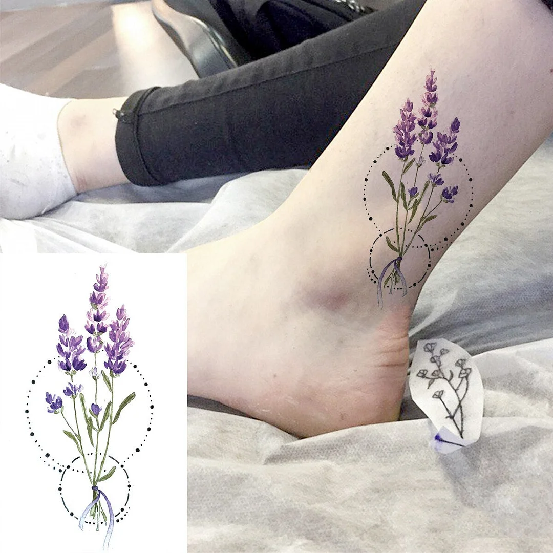 Realistic Whale Wrist Temporary Tattoos For Women Adult Sun Flower Fake Tattoo Sticker Waterproof Body Art Painting Tatoos Decal