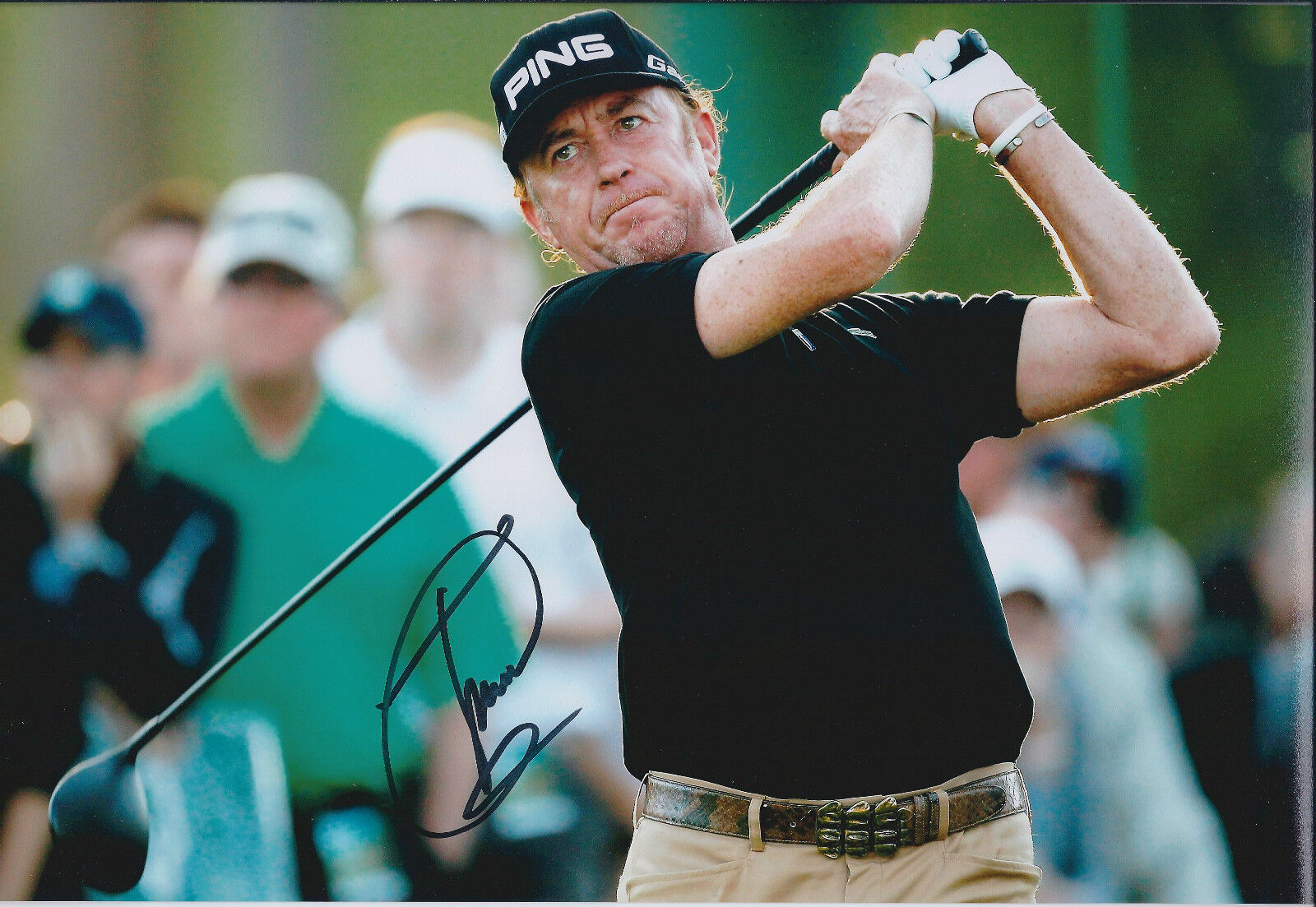 Miguel Angel JIMENEZ SIGNED Autograph 12x8 Photo Poster painting AFTAL COA European Tour Winner