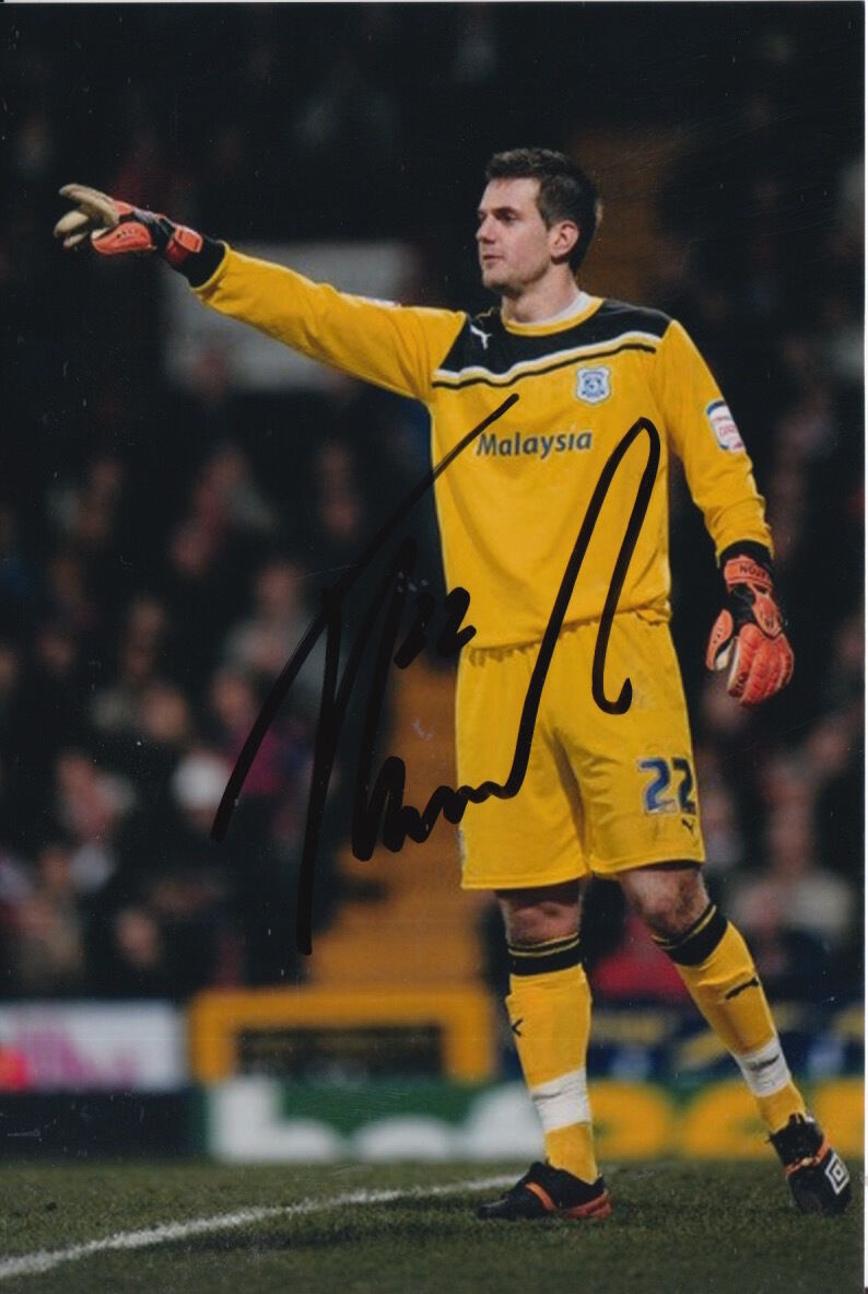 CARDIFF CITY HAND SIGNED TOM HEATON 6X4 Photo Poster painting 1.