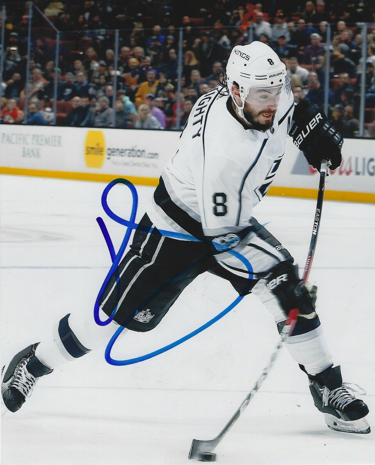 Autographed 8x10 DREW DOUGHTY Los Angeles Kings Photo Poster painting - w/COA