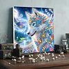 Framed Diamond Painting - Special Shaped - Wolf (25x25cm)