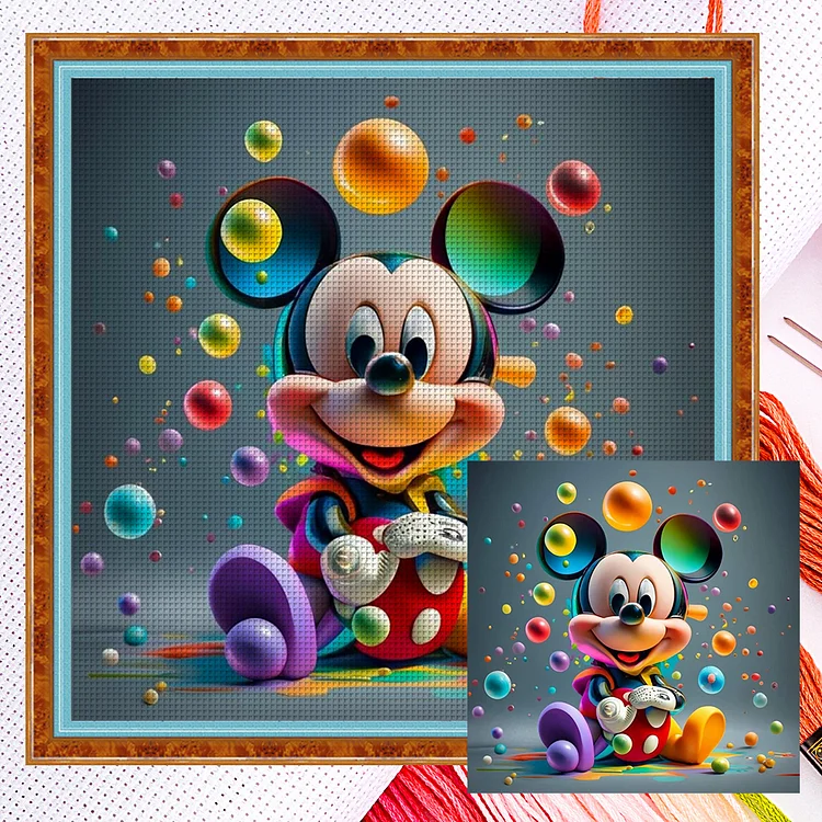 【Yishu Brand】Disney Mickey 11CT Counted Cross Stitch 40*40CM