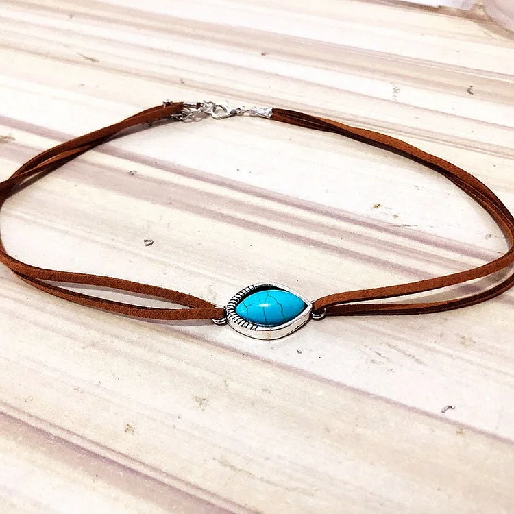 Fashion Deerskin Collarbone Neck Chain
