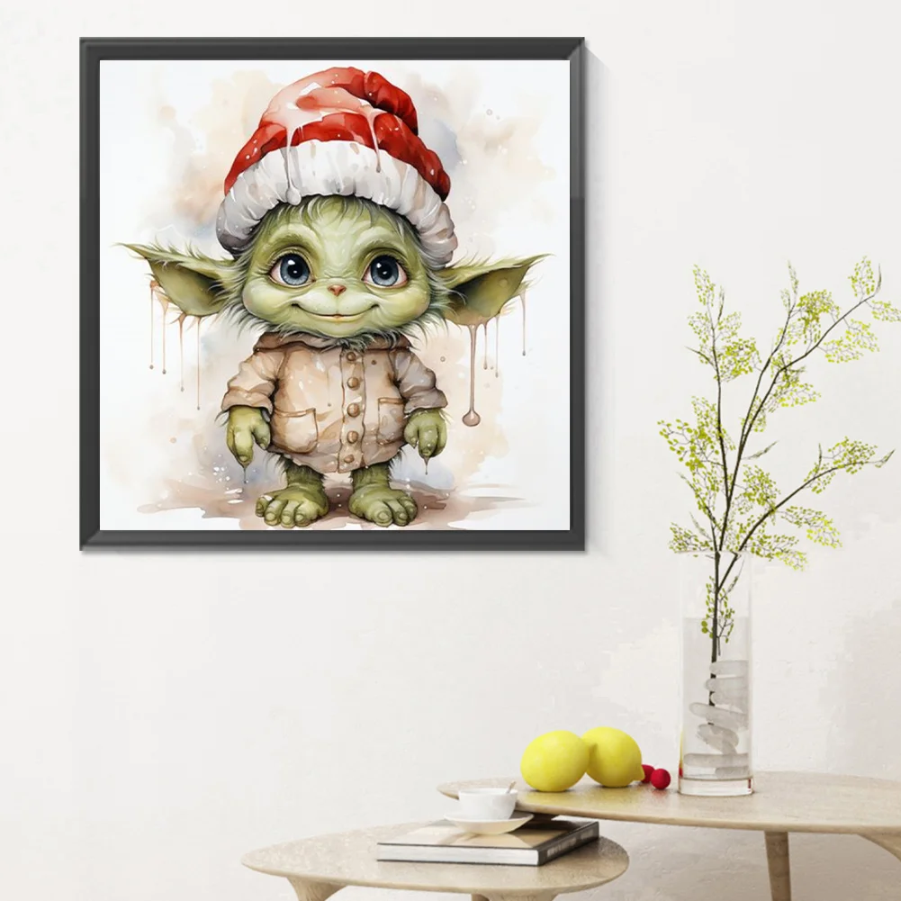 Diamond Painting - Full Round Drill - Yoda(Canvas|30*30cm)