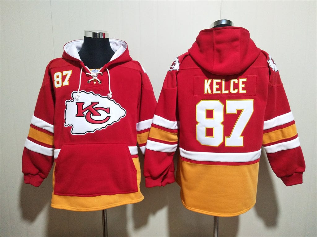 Kansas City Chiefs Hoodie #87 KELCE with Pockets mysite