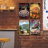 4pcs - Vintage Metal Signs(8*12Inch) - Vehicle 