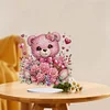 DIY Diamond Painting Valentine Rose Bear Acrylic Desktop Ornament