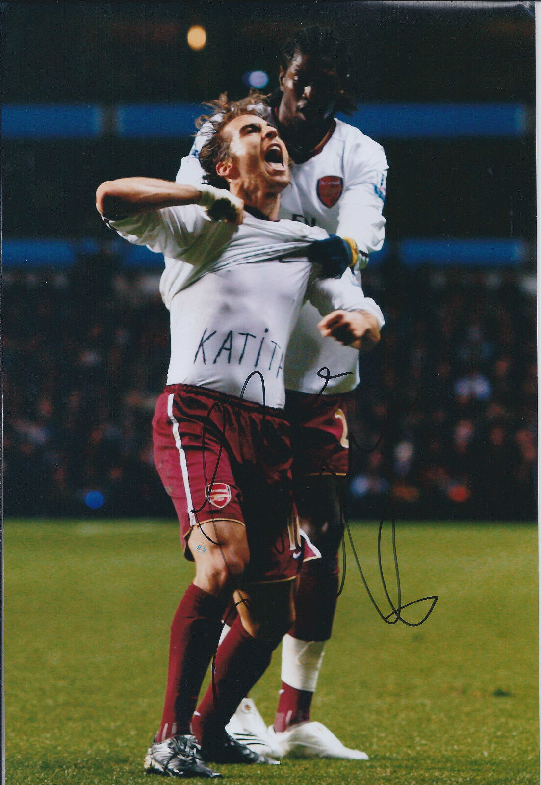 Mathieu FLAMINI Signed Autograph 12x8 Photo Poster painting AFTAL COA Arsenal Gunners FRANCE