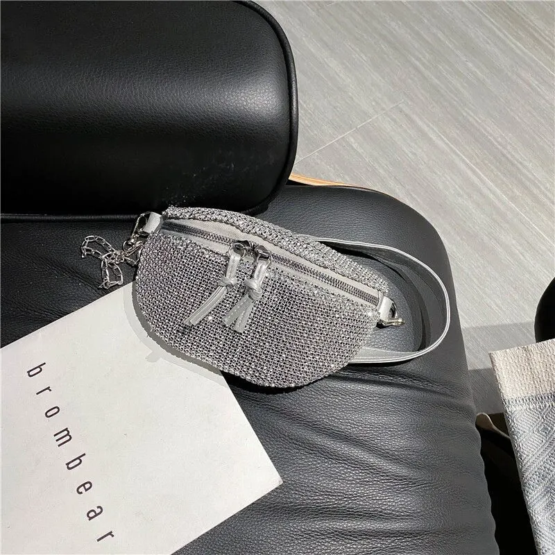 Women INS Fashion Rhinestone Square Bag Ladies Messenger Bag Designer Pearl Chain Shoulder Corssbody Bags Сумка Женская Багет