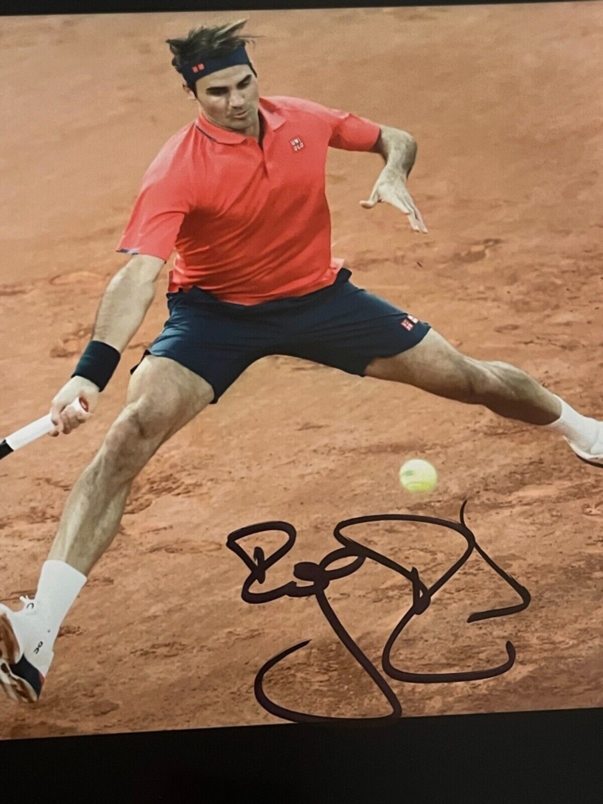 Roger Federer signed 8 x 10 goat Autograph 20 Wimbledon us open grand slam