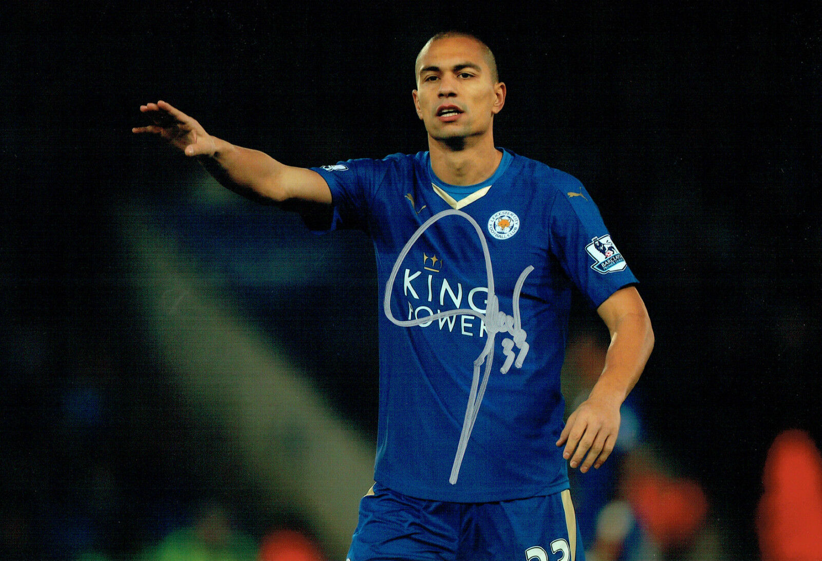 Gokhan INLER Leicester City SWISS Signed Autograph 12x8 Photo Poster painting AFTAL COA